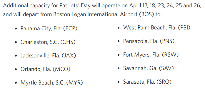 Delta Adds Capacity From Boston to 10 Cities for Patriot's Day 2026 - Courtesy Delta Air Lines