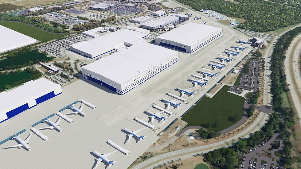 Rendering of Boeing South Carolina's Second 787 Final Assembly Building When Completed - Courtesy Boeing