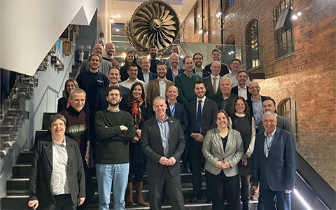 The UNIFIED consortium partners and representatives from the Clean Aviation Programme Management Unit recently attended a formal kick-off meeting in the UK to share overall programme plans, objectives and progress on initial activities in the project – Courtesy Rolls-Royce