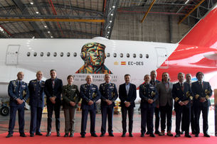 Iberia Celebrates a Centenary of Spanish Aviation with a Special Commemorative Logo on an Airbus A350-900