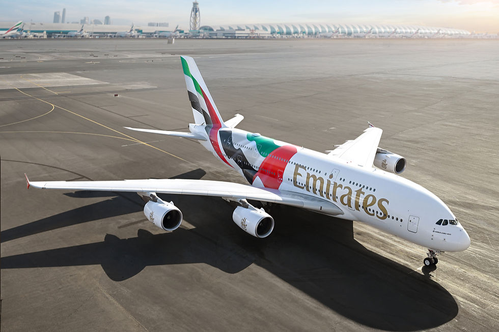 Emirates Unveils Striking New Airbus A380 Livery Featuring the UAE Flag