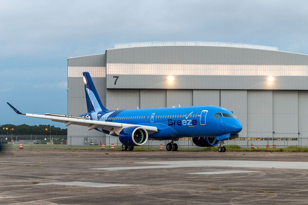 Breeze Airways Airbus A220-300 - Courtesy Airbus