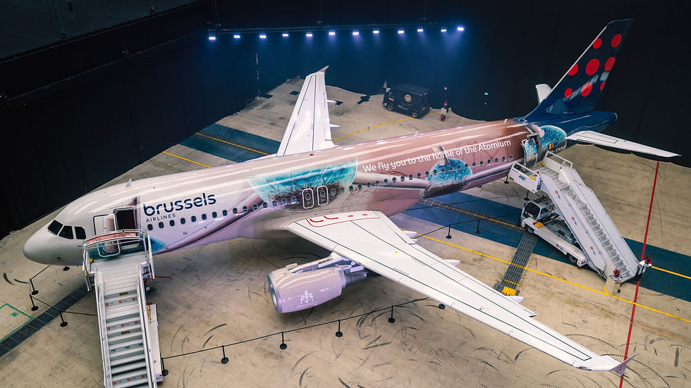 Brussels Airlines' Latest Belgian Icon Livery, Atomium - Courtesy Brussels Airlines