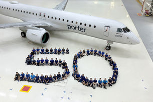 Porter Airlines Takes Delivery of 50th Embraer E195-E2