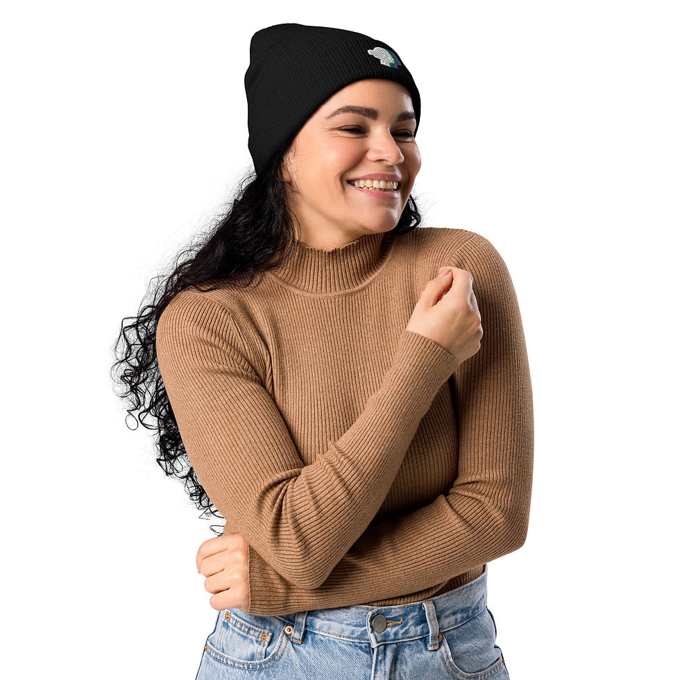 Thumbnail: WRN Large Logo - Organic ribbed beanie