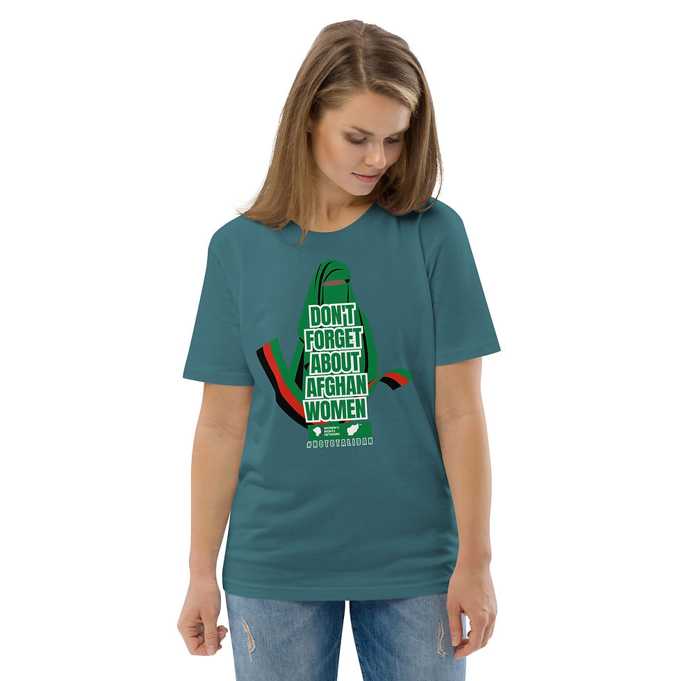 Thumbnail: Afghan Women Unisex organic cotton t-shirt
