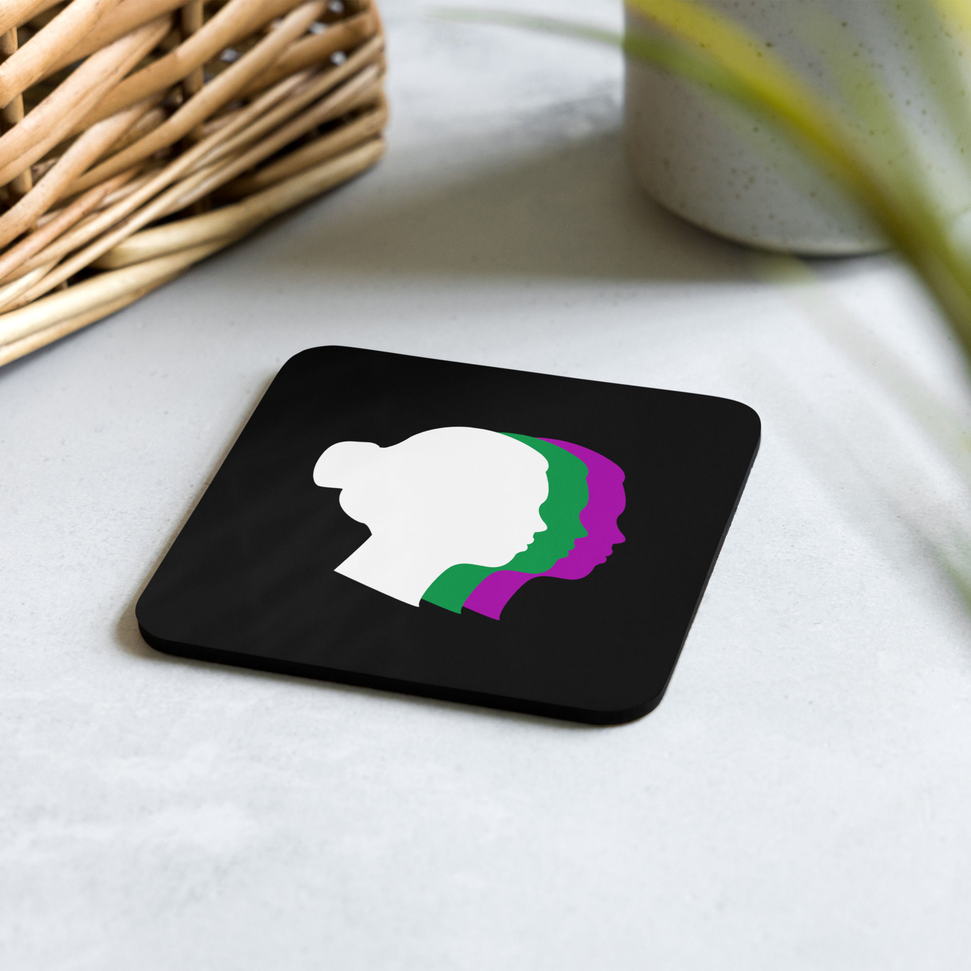 WRN Large Logo - Cork-back Coaster