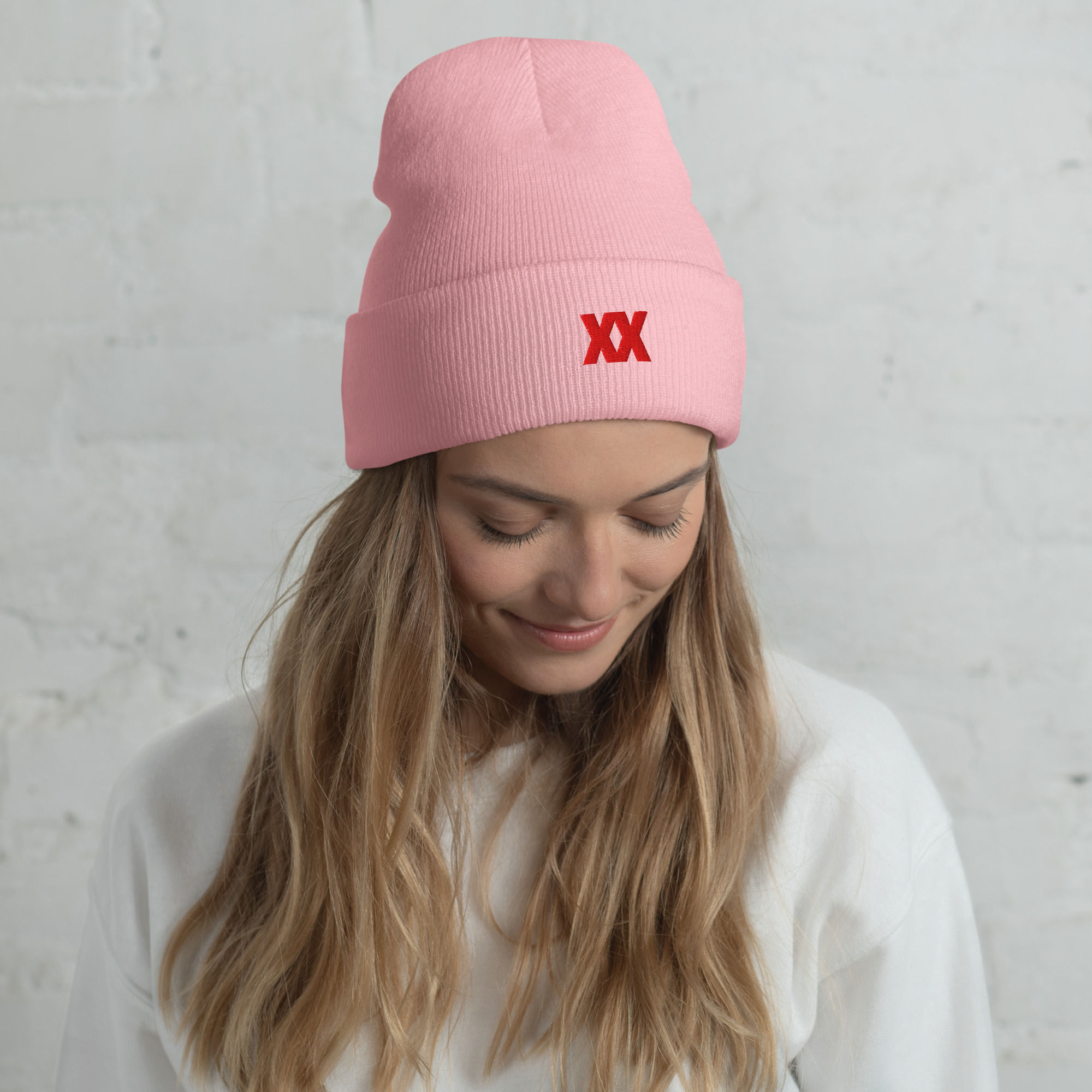 XX Cuffed Beanie Red