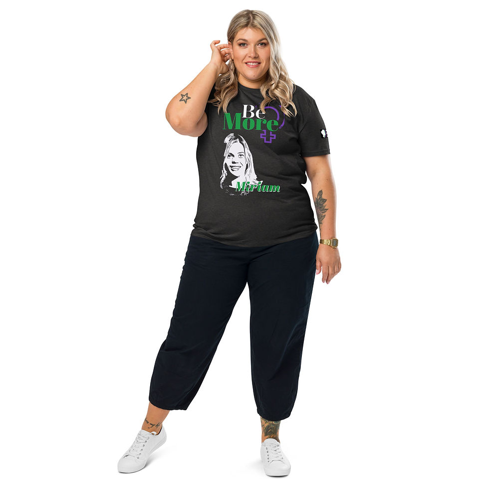 Thumbnail: Be More Miriam WRN Unisex organic cotton t-shirt