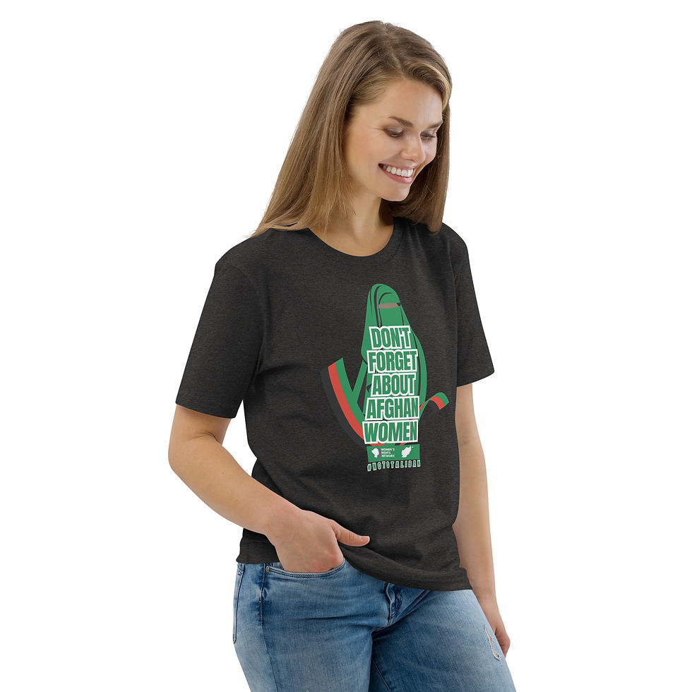 Thumbnail: Afghan Women Unisex organic cotton t-shirt