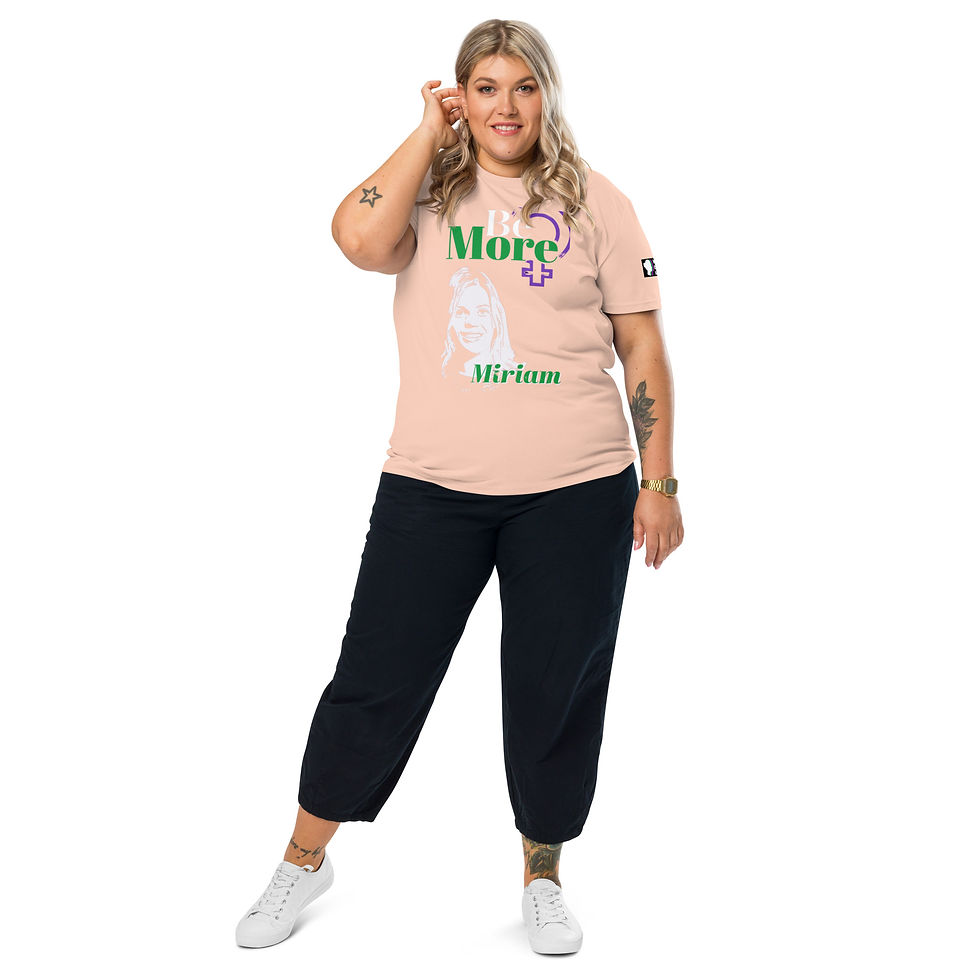Thumbnail: Be More Miriam WRN Unisex organic cotton t-shirt