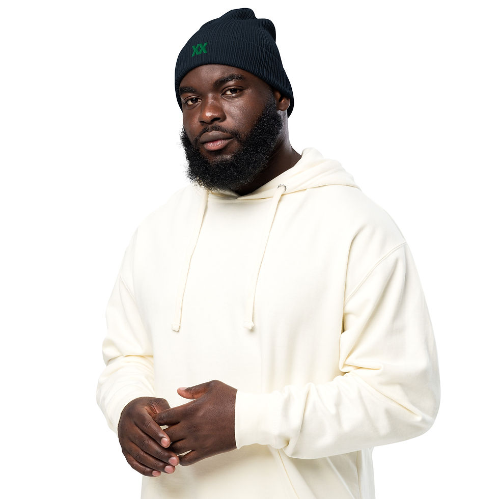 Thumbnail: XX Organic ribbed beanie green