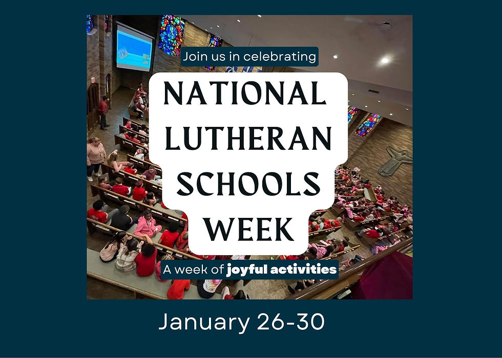 National Lutheran Schools Week