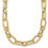 Thumbnail: Yellow Gold Greek Key Oval Link Necklace