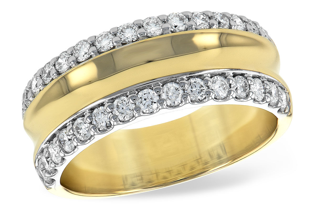 Yellow & White Gold Diamond Band