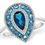 Thumbnail: London & Swiss Blue Topaz & Diamond Ring