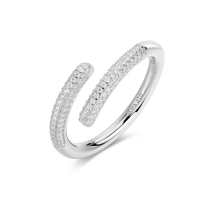 Sterling Silver Open Bypass Band