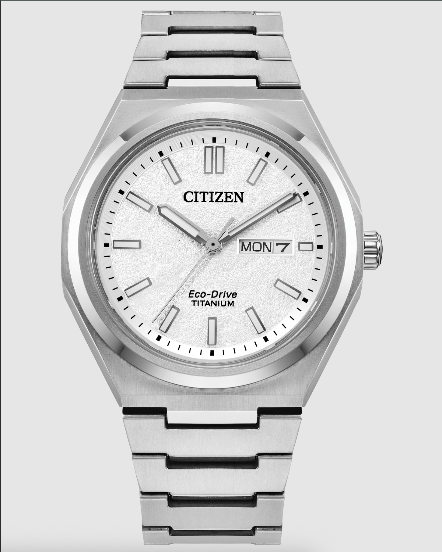 Titanium White Dial Mens Watch