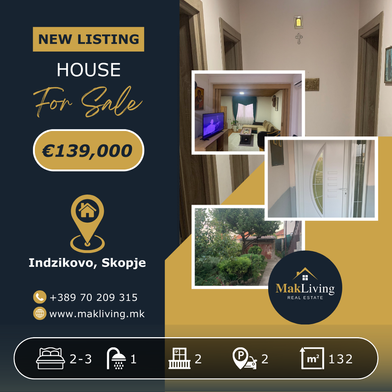 Double Storey Home with Workshop and Storage in Indzikovo Skopje