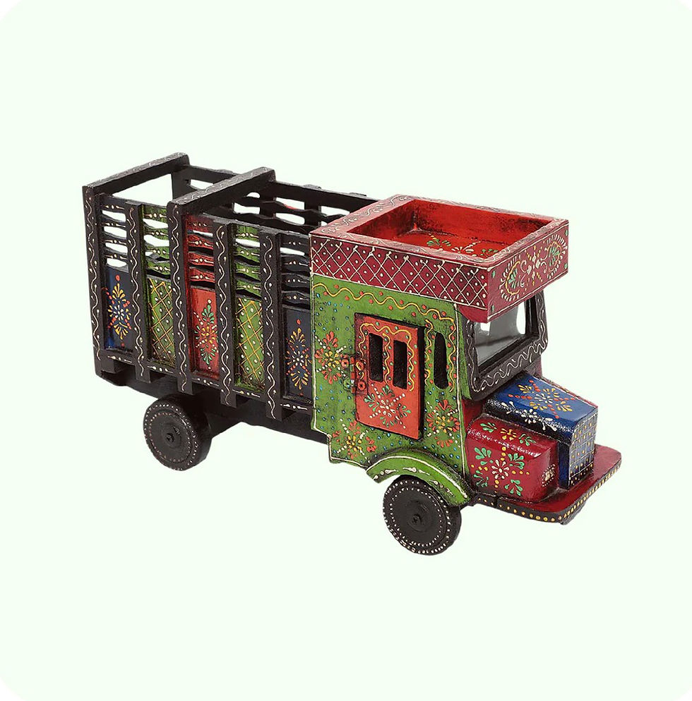 Thumbnail: Heritage Handpainted Wooden Truck Decor