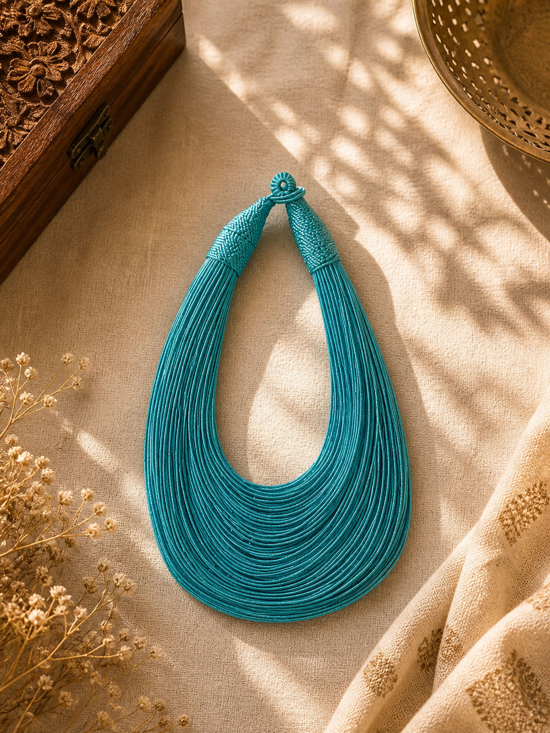 Hand Made Multi Layered Long Necklace