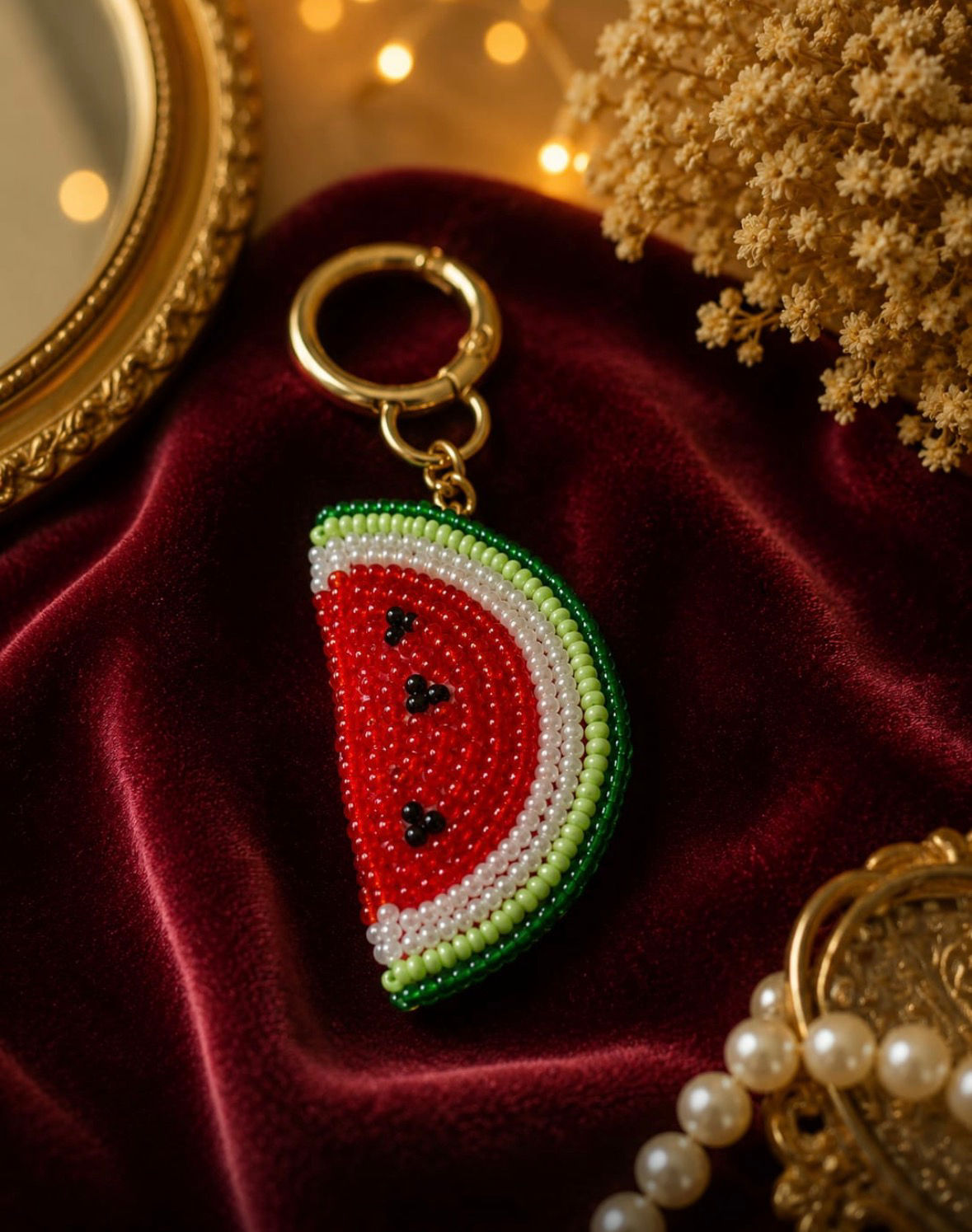 Summer Slice Watermelon Keychain & Charms