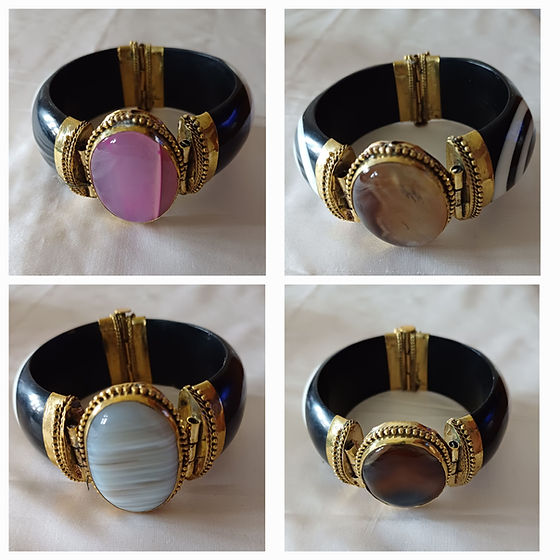 ★OY★L STONE BRACELET - BLACK★正規品/韓国直送料込/人気 Black Bracelet With Big Stone | cjcshopping.com