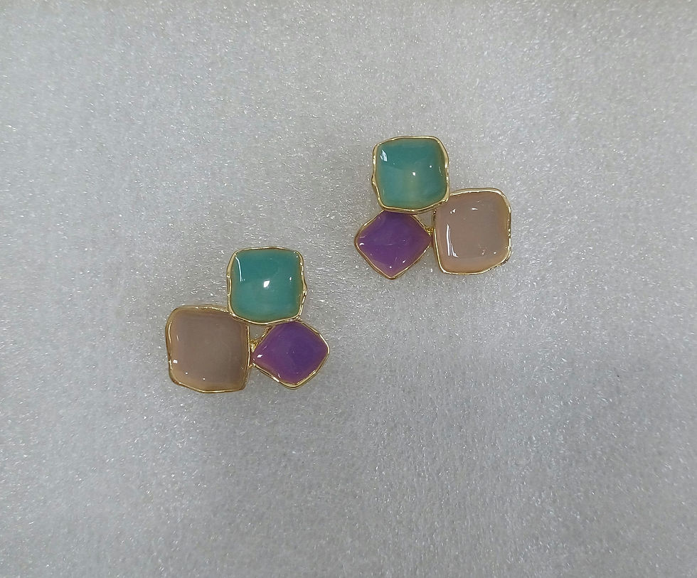 Thumbnail: Pastel Prism Stud Earrings
