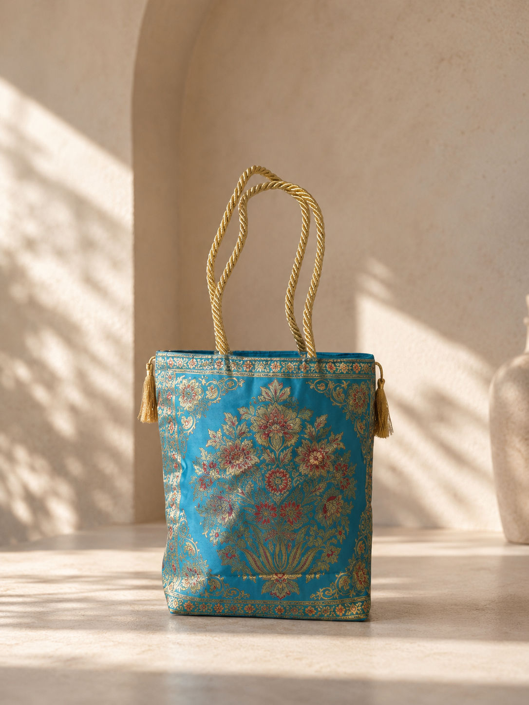 Indian Banarasi Silk Gift Bag