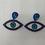 Thumbnail: Hand Made Evil Eye Beaded Earrings 