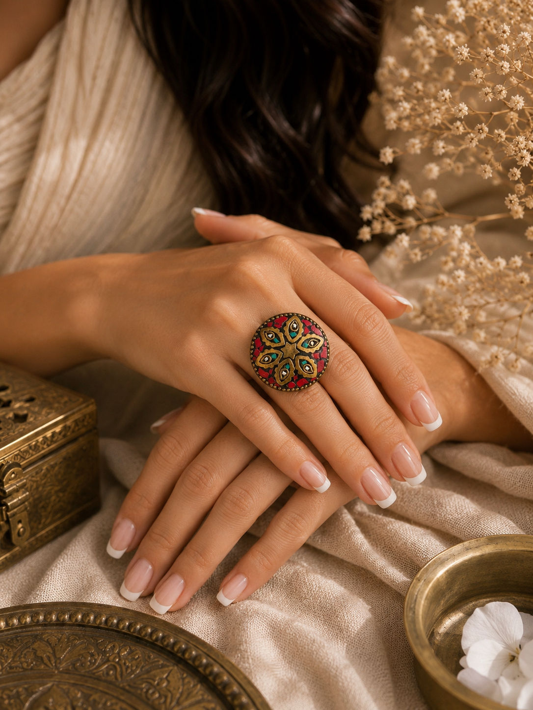 Zariya Mosaic Statement Ring
