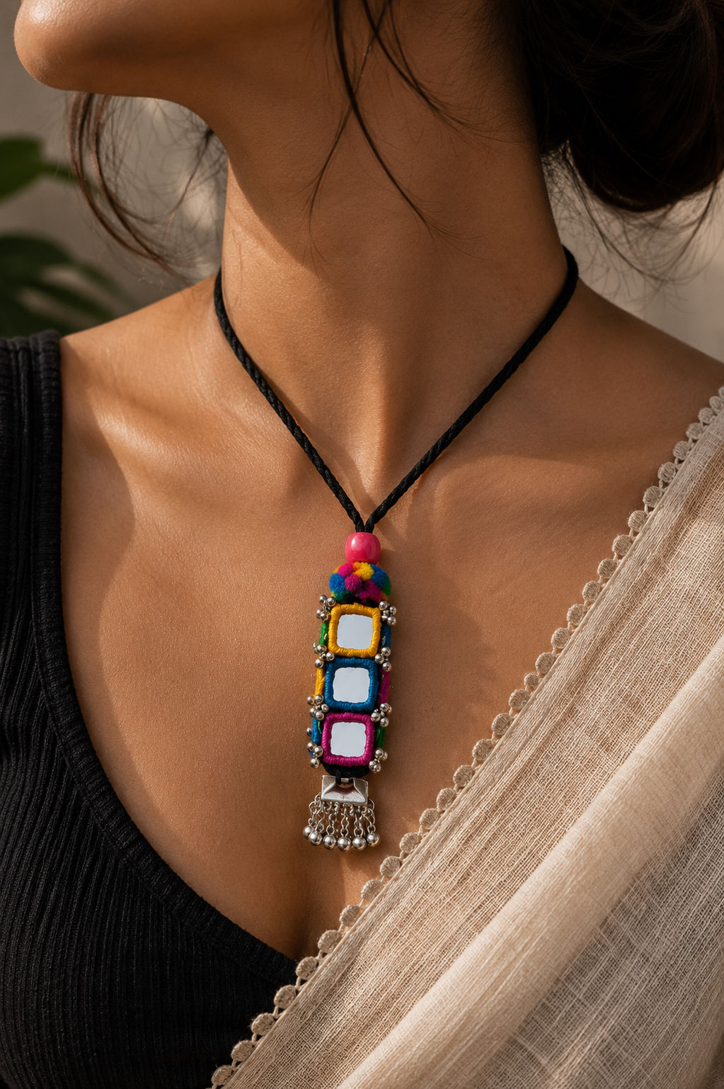 Noor Mahal Kutch Pendant Necklace