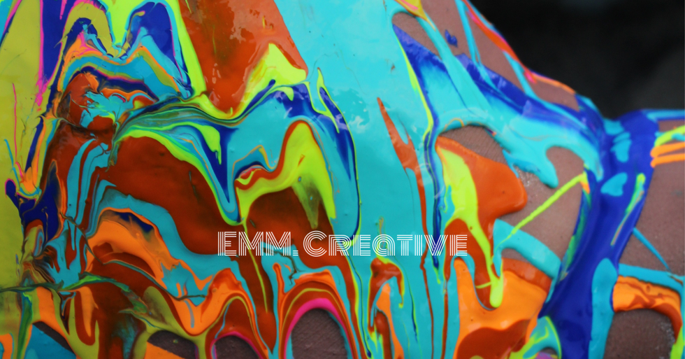 #GETMELTED bodyscape photoshoot, original creative direction, custom art experience, photography, paintpour