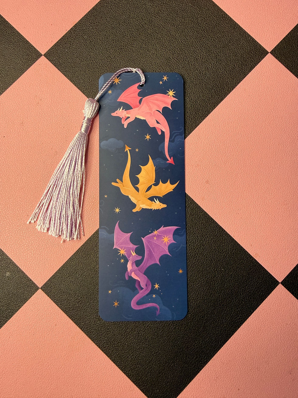 Thumbnail: Dragon Bookmark, Fantasy Bookmark with Tassel