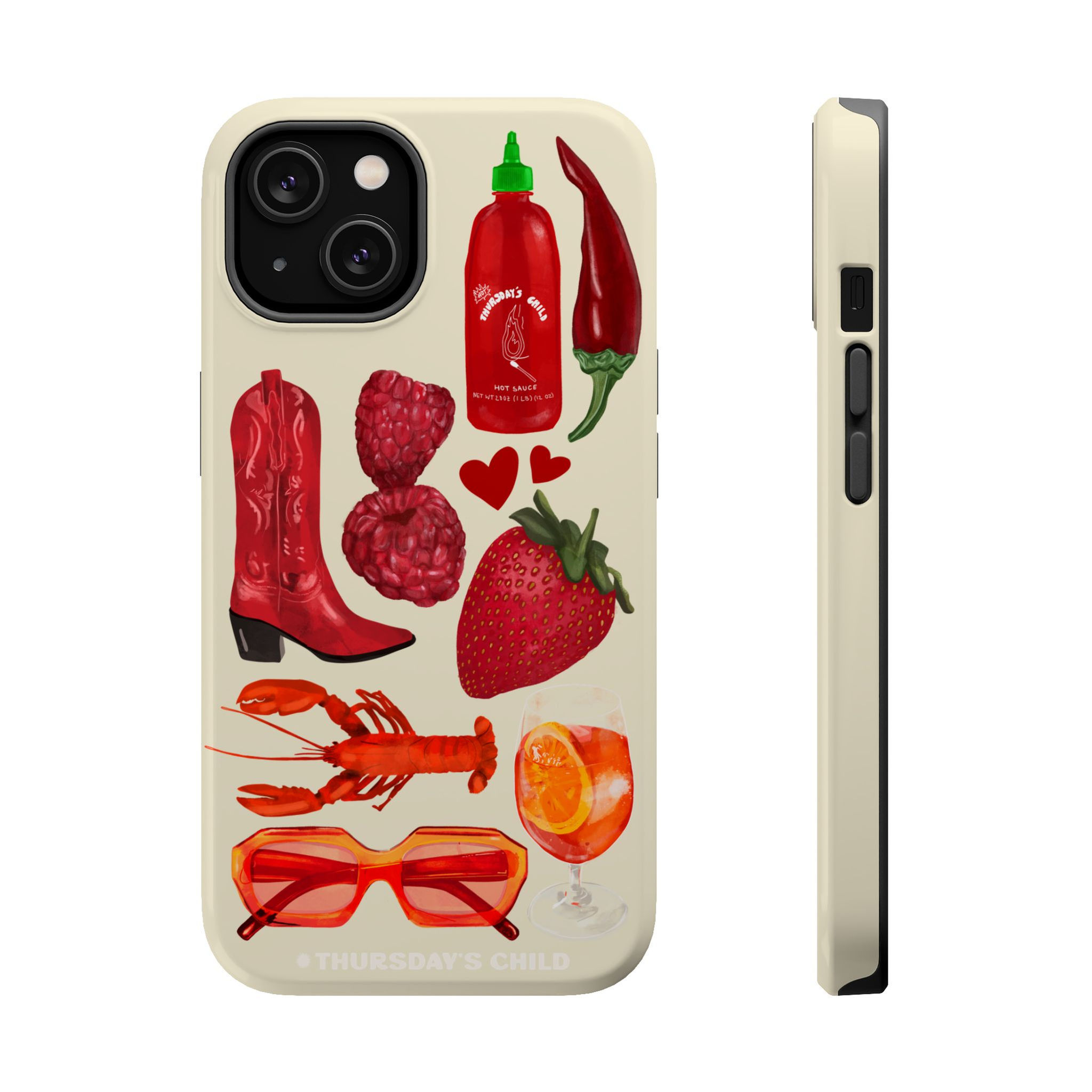 Cream Reds Painting Collage MagSafe Case