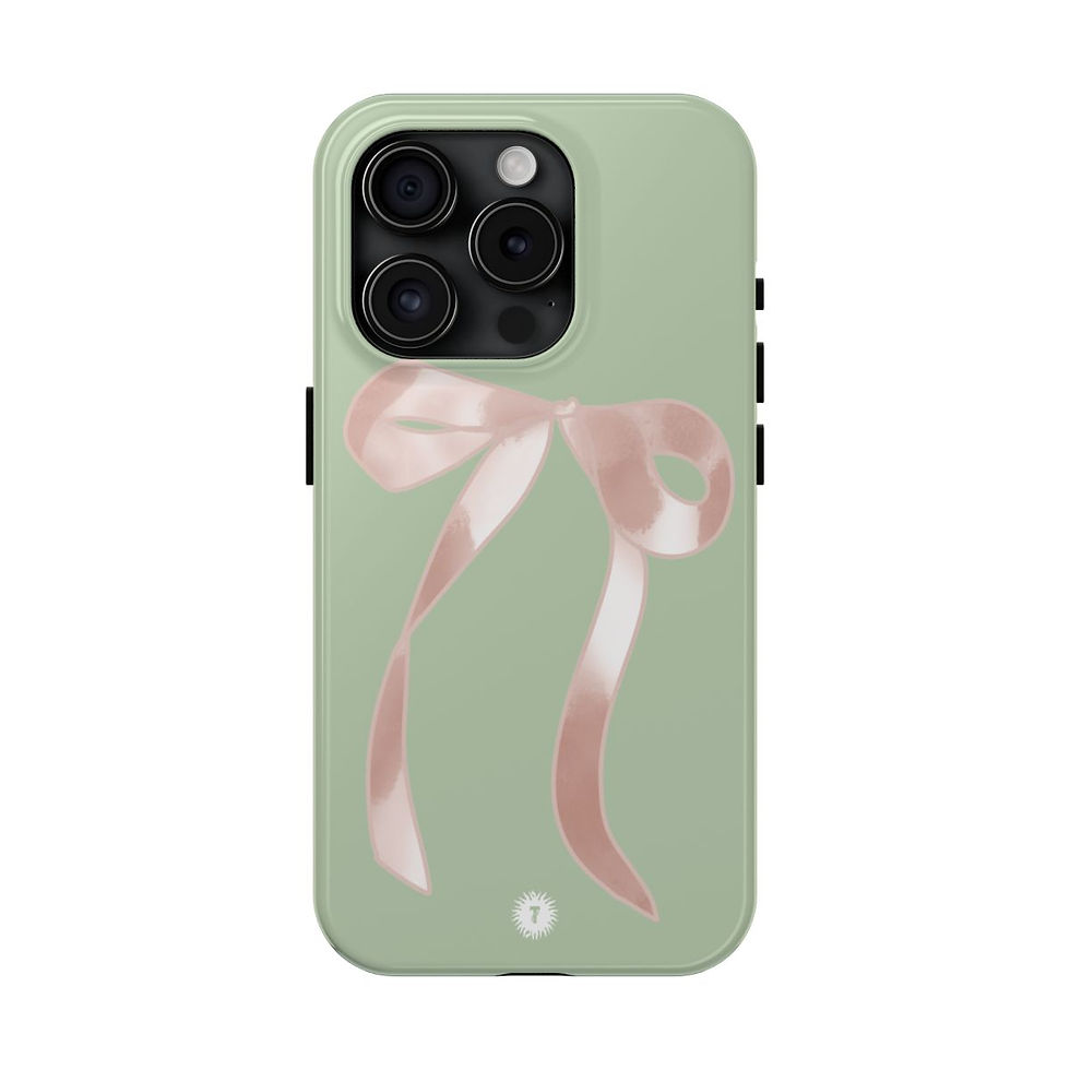 Thumbnail: Sage Cutie Bow Phone Case