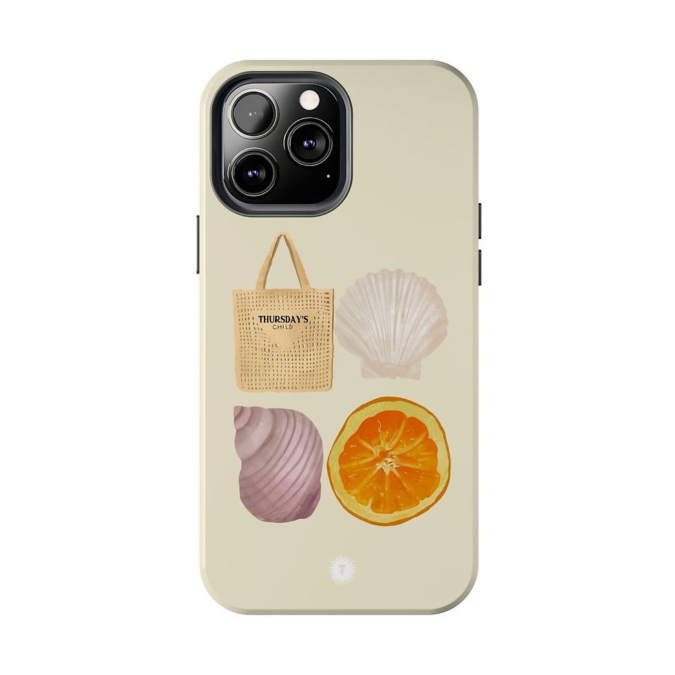 Thumbnail: Cream Beach Day Fab 4 Painting Phone Case