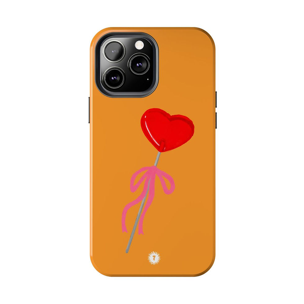 Thumbnail: Tangerine Lollipop Coquette Painting Phone Case