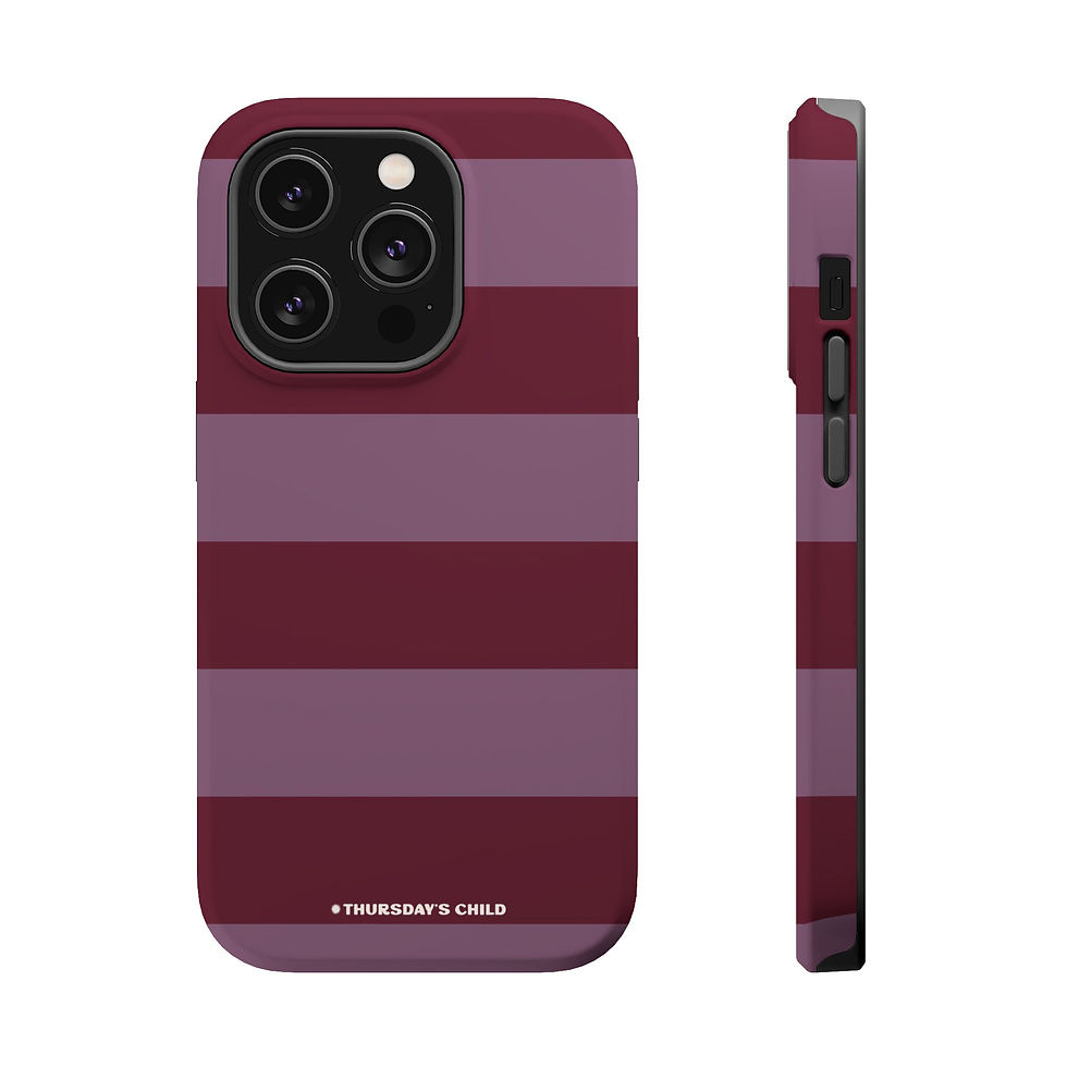Thumbnail: Plum + Lilac Stripes MagSafe Case