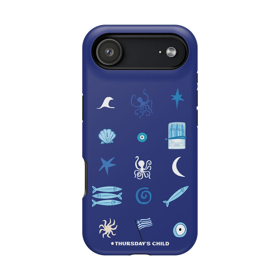 Thumbnail: Dark Blue Greek Charms MagSafe Case
