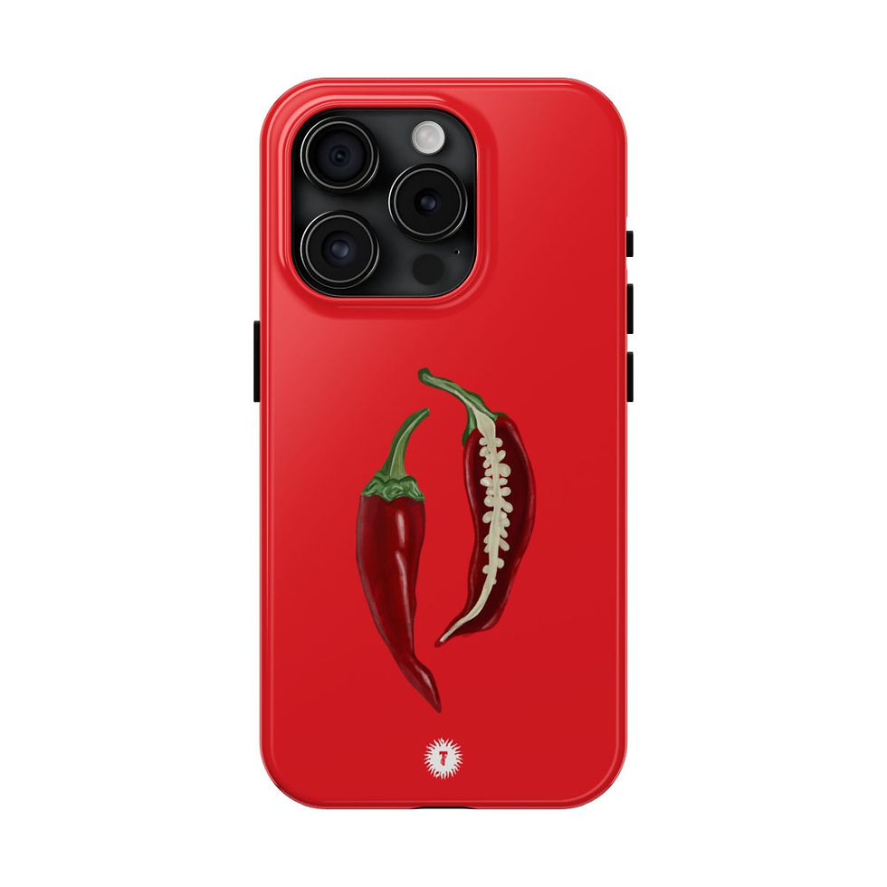 Thumbnail: Bright Red Chili Peppers Painting Phone Case