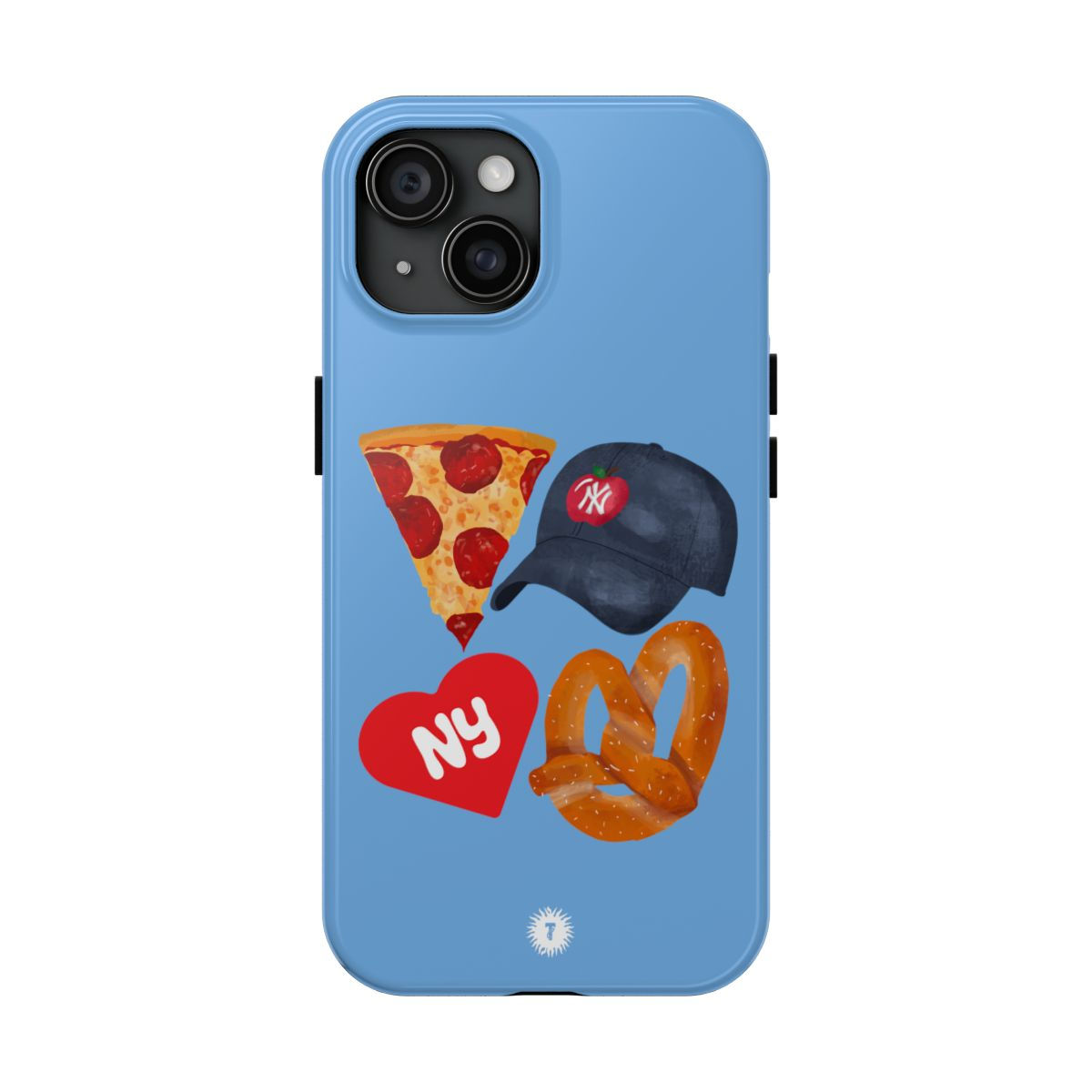 Light Blue NY Fab 4 Phone Case