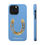 Thumbnail: Light Blue Lucky You Horseshoe Painting Case - Matte, MagSafe