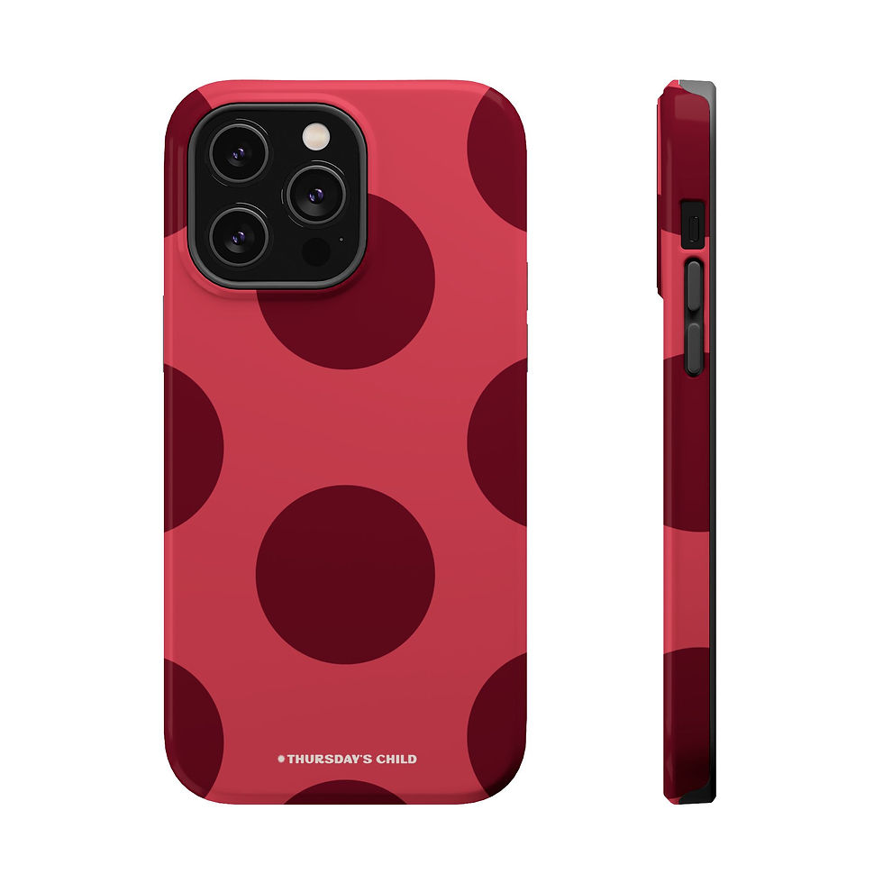 Thumbnail: Light Cranberry Big Dots MagSafe Case