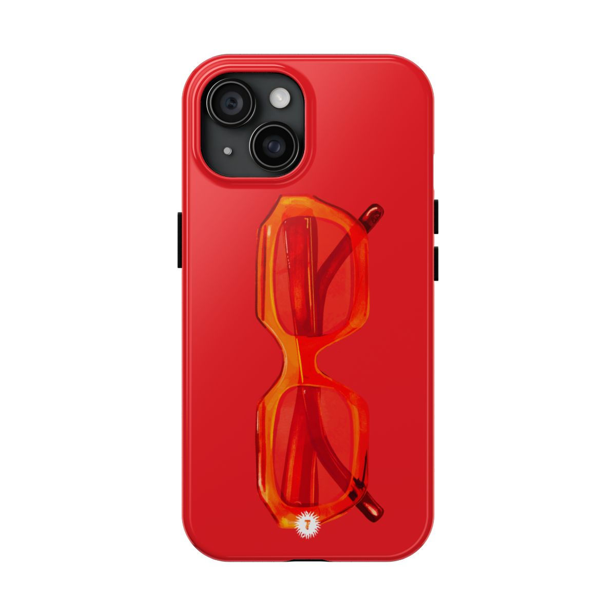 Red on Red Glasses Phone Case