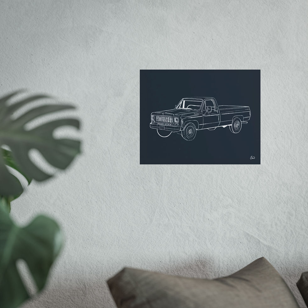 Thumbnail: Vintage Chevy Print