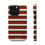Thumbnail: Maroon, Oat, + Chocolate Stripes Magsafe Case