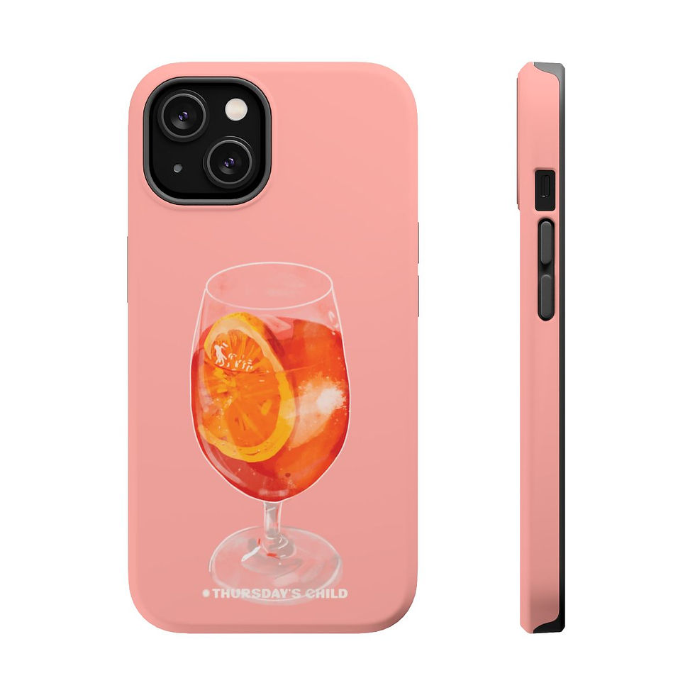 Thumbnail: Peachy Aperol Spritz Painting Case - Matte, MagSafe