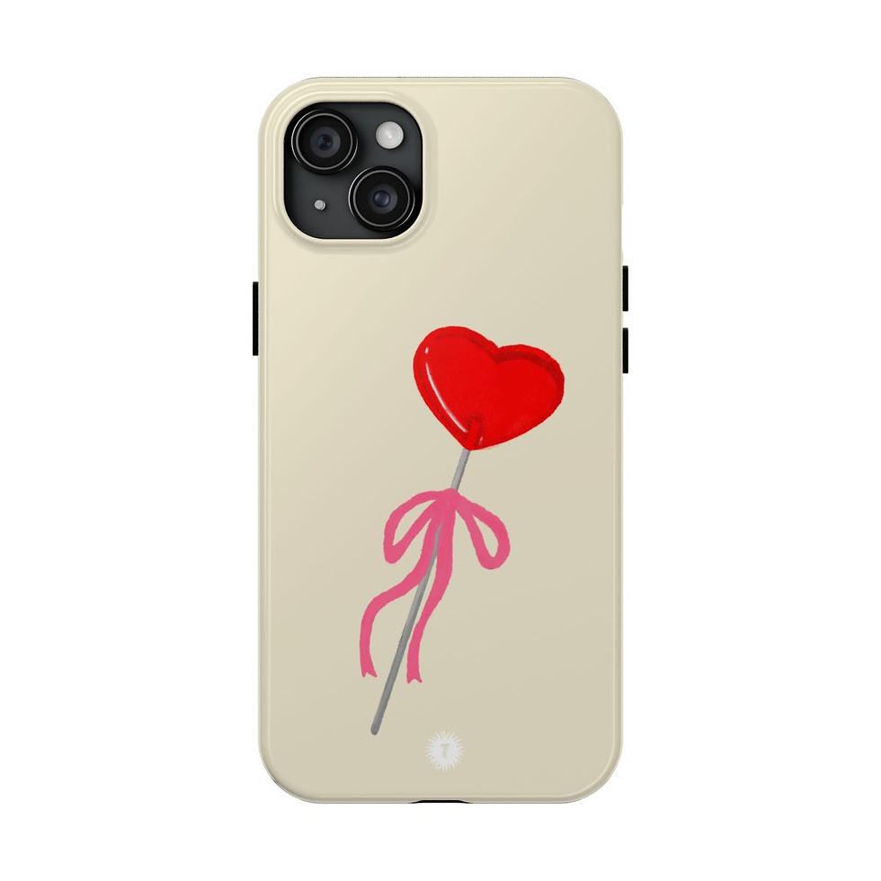 Thumbnail: Cream Lollipop Coquette Painting Phone Case