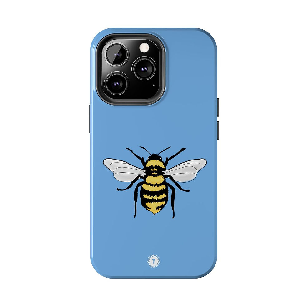 Thumbnail: Light Blue Bumble Bee Phone Case
